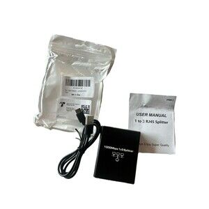 NEW 1000Mbps 1x3 RJ45 Ethernet Splitter 3 port